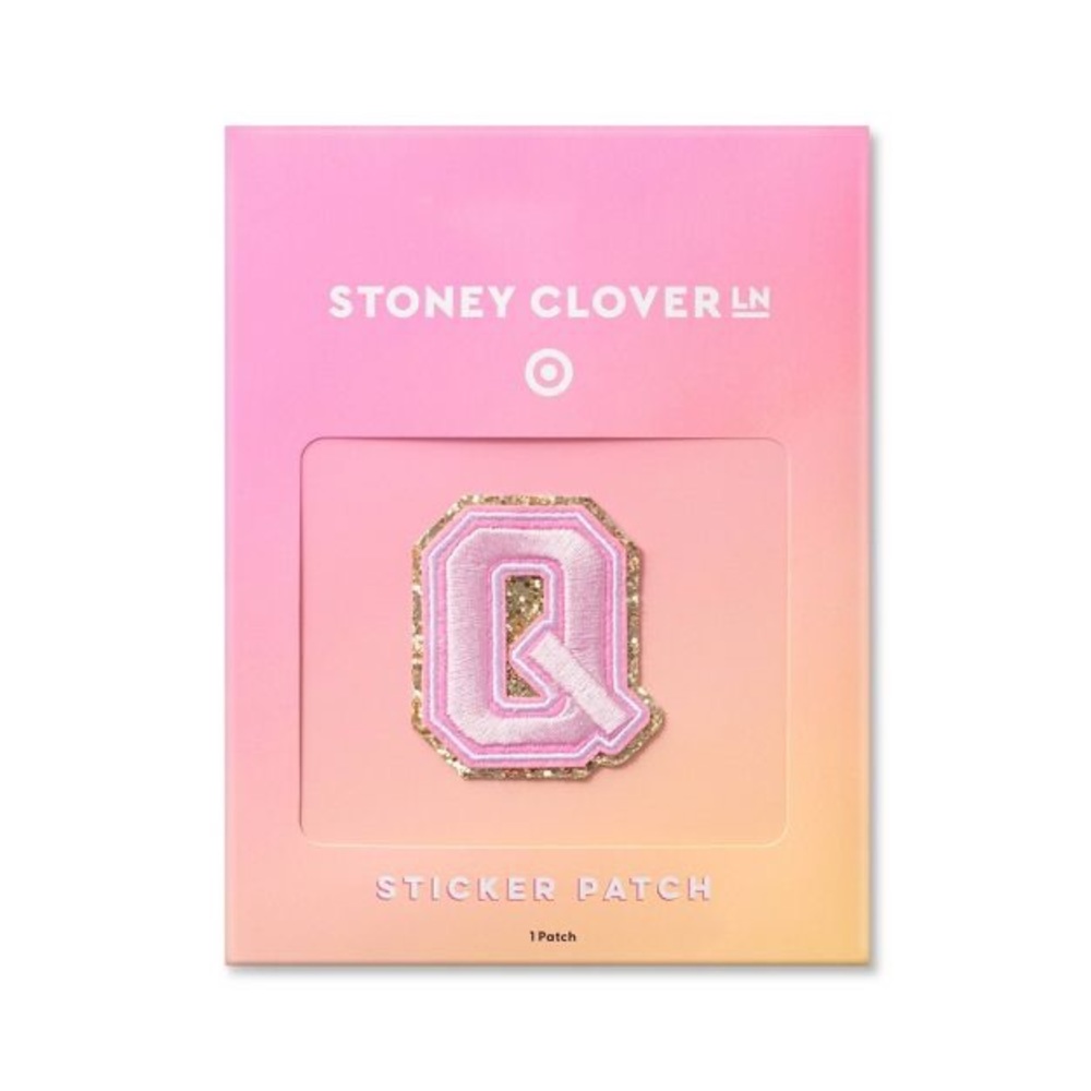 Stoney Clover Lane x Target Light Pink Letter Patch Q nwt